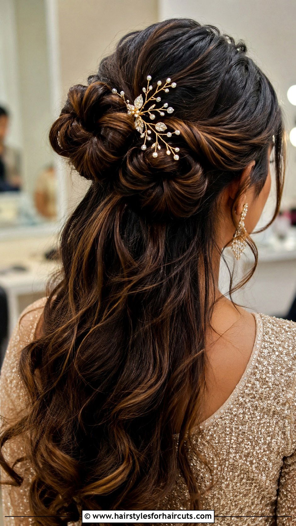 Two Buns With A Hair Accessory - 25 two buns hairstyles with hair down - 25 two buns hairstyles with hair down