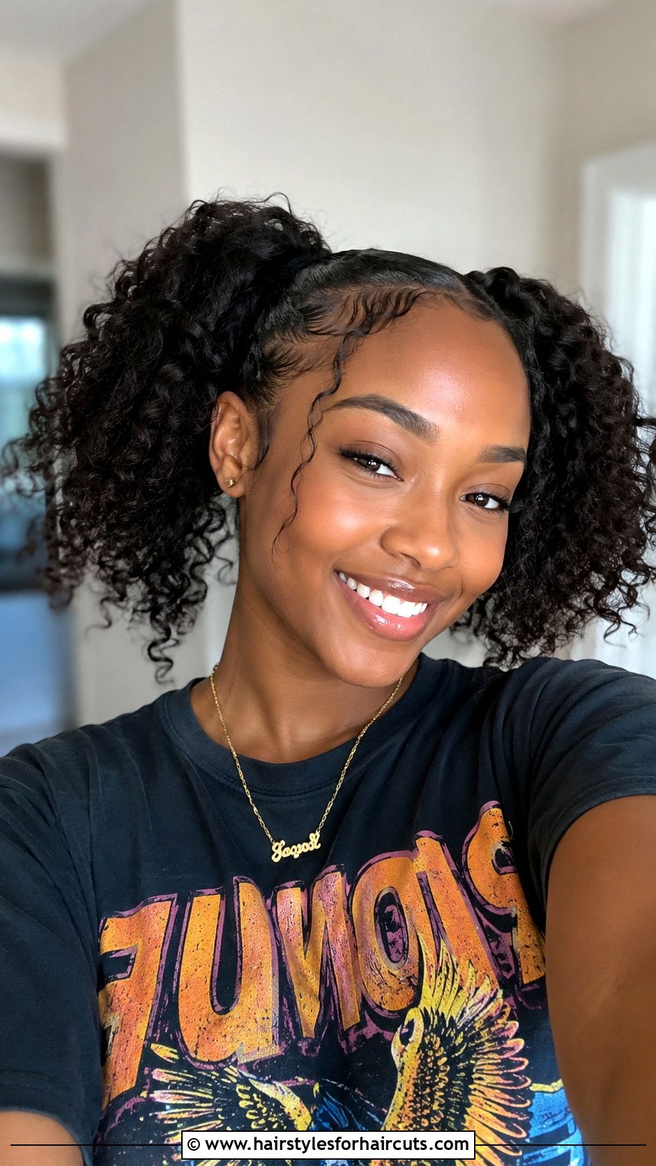 Two Curly Ponytails - 25 curly ponytail hairstyles for black hair - 25 curly ponytail hairstyles for black hair