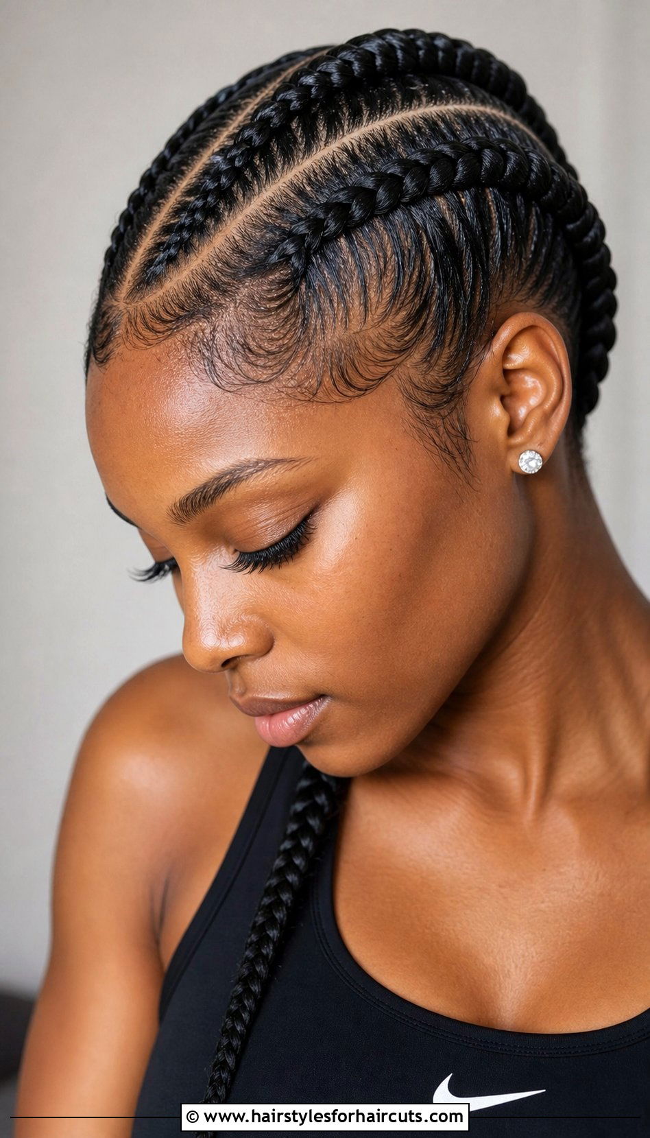 Two Feed In Cornrows - 25 two braids hairstyles black hair - 25 two braids hairstyles, black hair