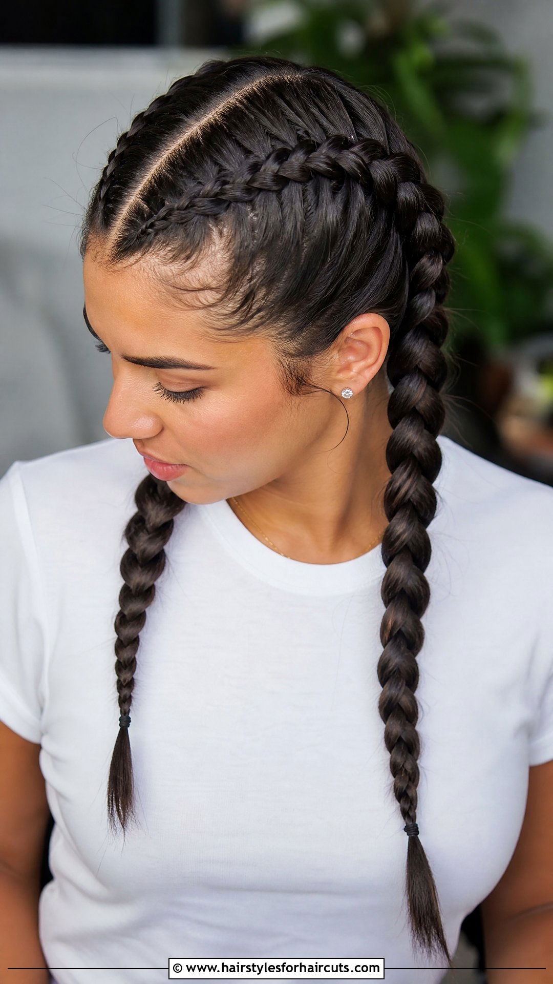 Two French Braids - 25 two braids hairstyles - 25 two braids hairstyles
