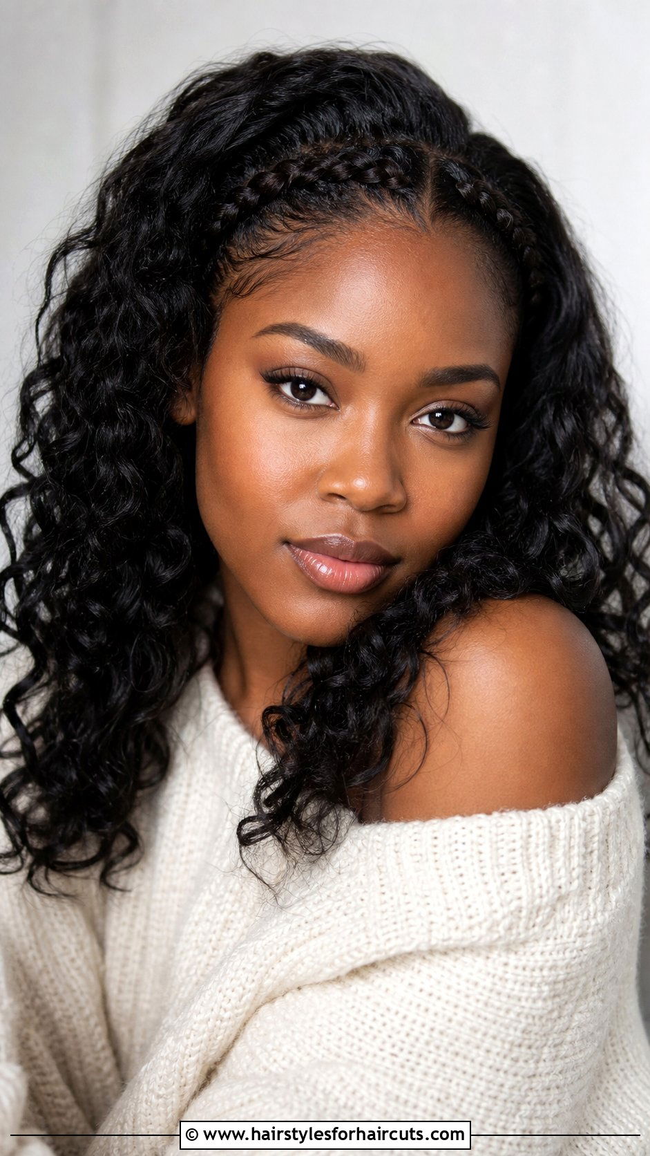 Two Front Braids With Loose Hair - 25 front braid hairstyles for black hair - 25 front braid hairstyles for black hair