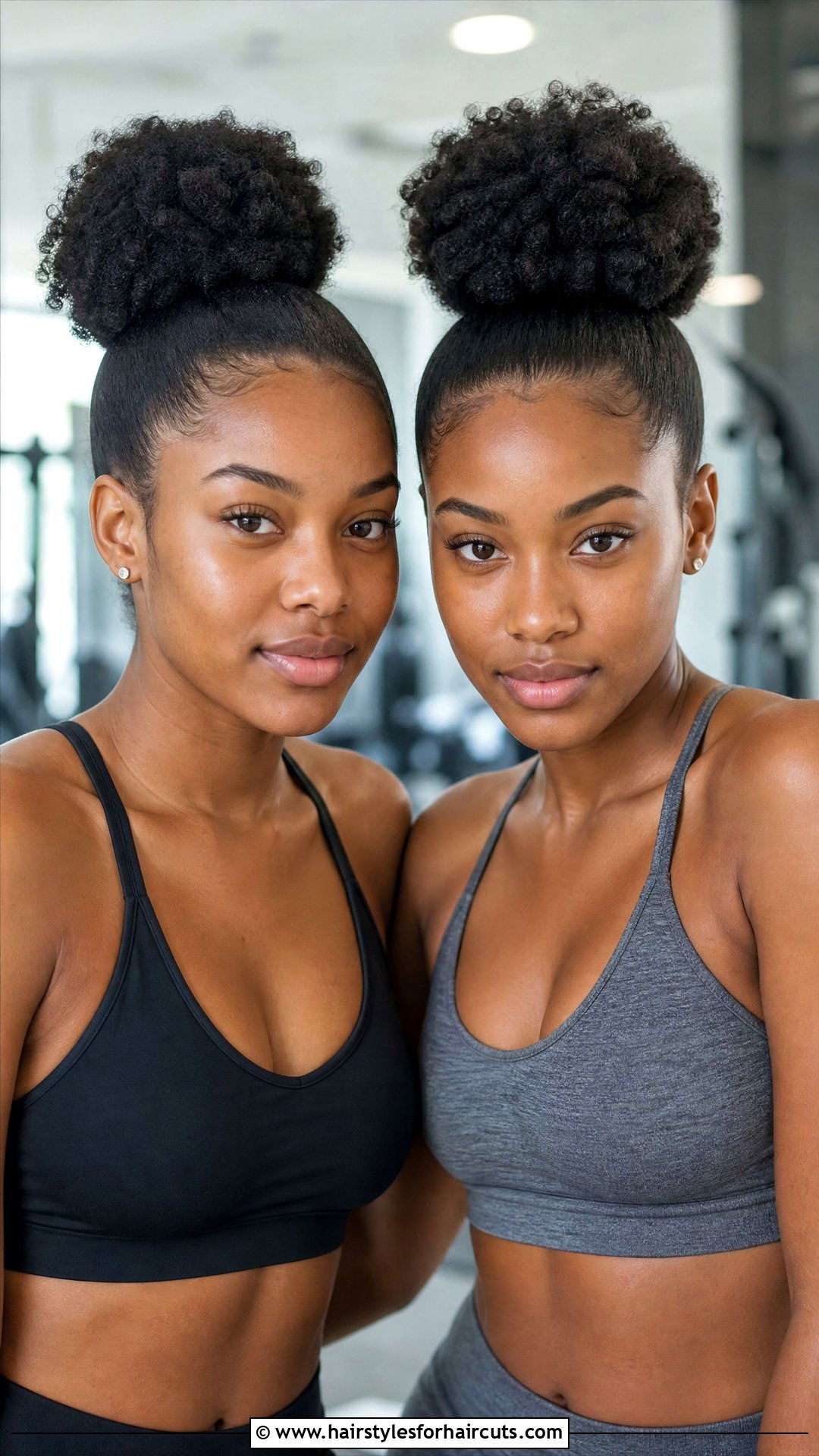 Two High Buns - 25 freeze hairstyles black hair - 25 freeze hairstyles black hair
