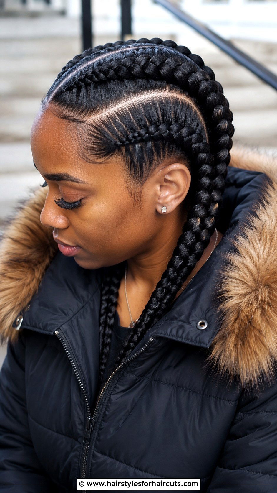 Two Layer Cornrows - 25 corn row hairstyles - 25 corn row hairstyles