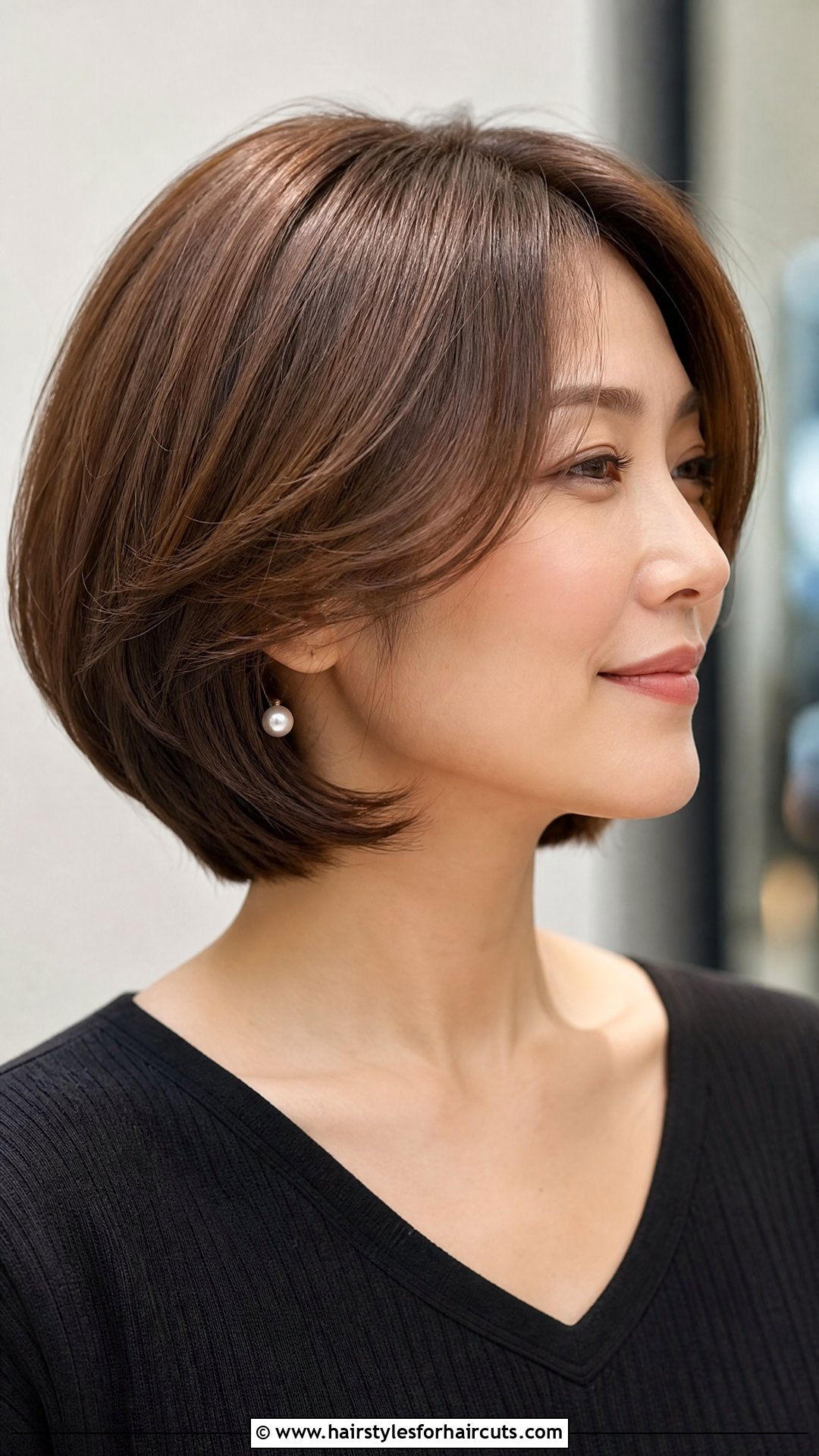 Two Layered Rounded Bob Haircut - 25 two layered haircuts for medium hair - 25 two layered haircuts for medium hair