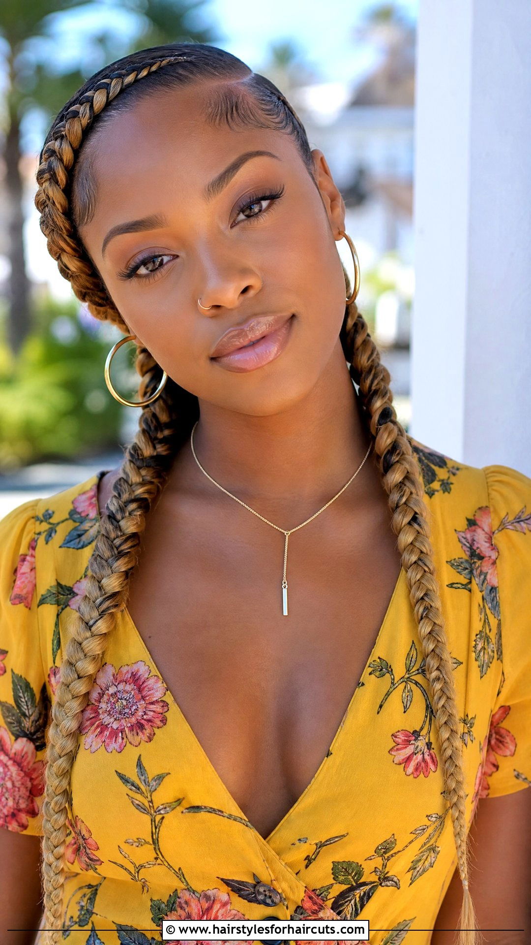 Two Lemonade Braids - 25 two braids hairstyles - 25 two braids hairstyles