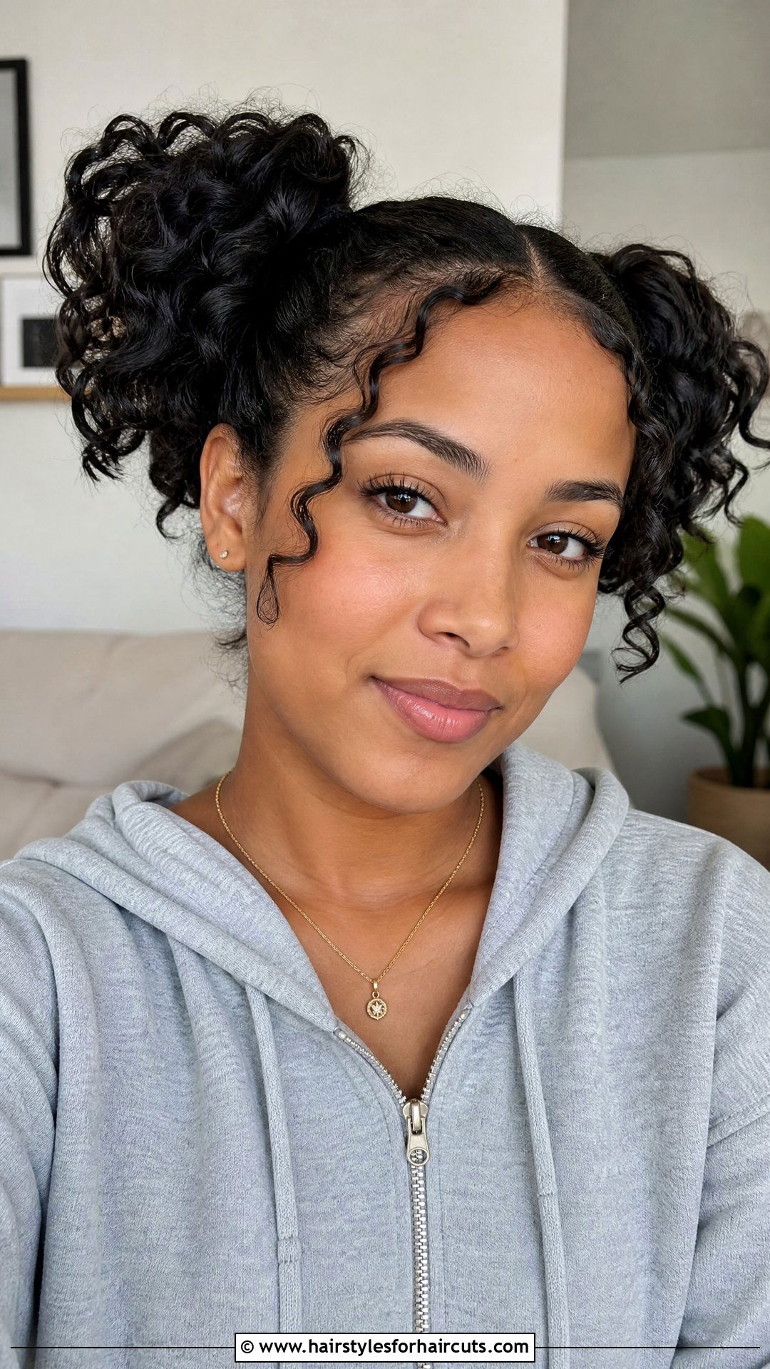 Two Short Natural Ponytails - 25 two ponytail hairstyles for black hair - 25 two ponytail hairstyles for black hair