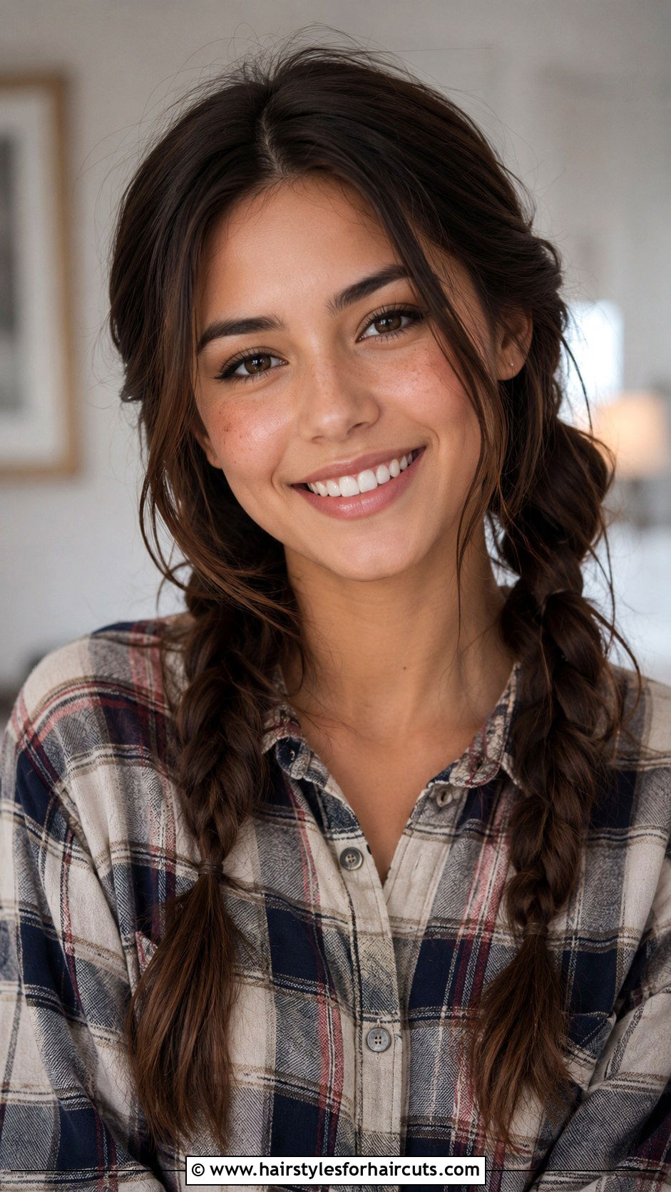 Two Side Braids - 25 hairstyles with two hair ties - 25 hairstyles with two hair ties