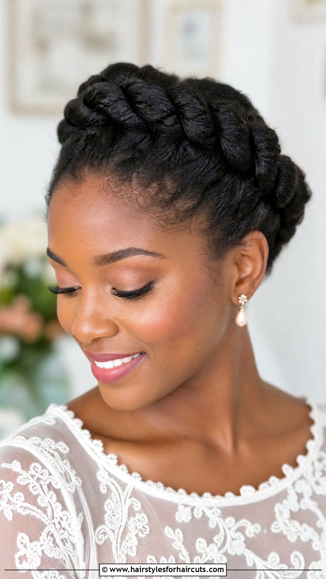 Two Strand Twist Updo - 25 cornrow and twist hairstyles for natural hair - 25 cornrow and twist hairstyles for natural hair