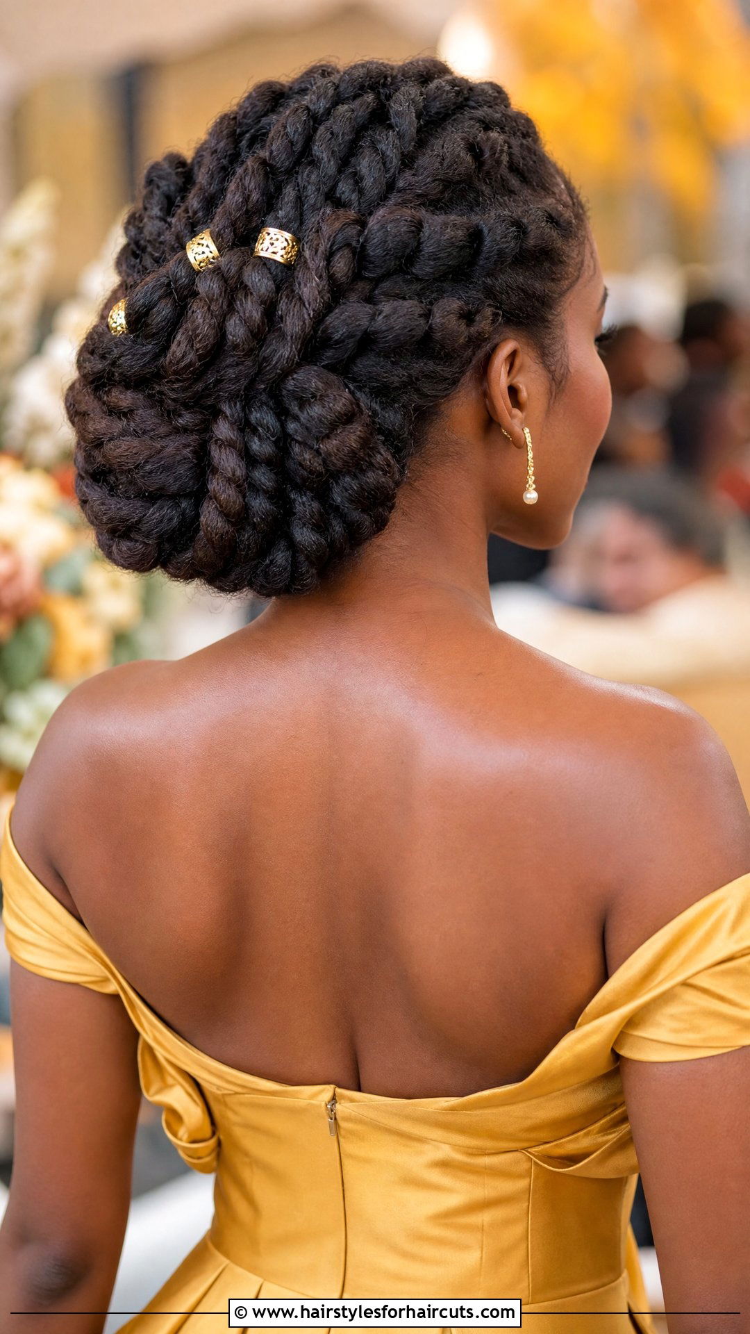Two Strand Twist Updo - 25 wedding hairstyles black hair - 25 wedding hairstyles black hair