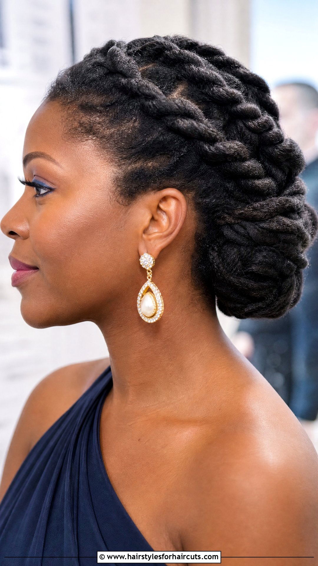 Two Strand Twist Updo - 25 last minute hairstyles for black hair - 25 last minute hairstyles for black hair
