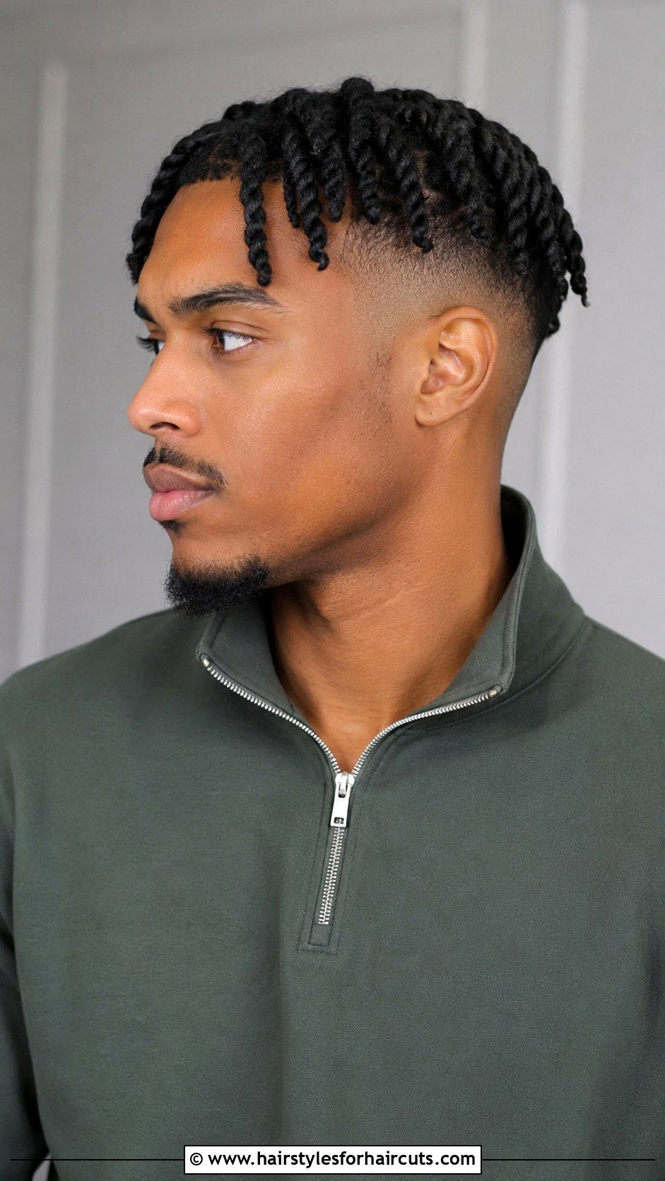 Two Strand Twists With Fade - 25 african hairstyles men - 25 african hairstyles men