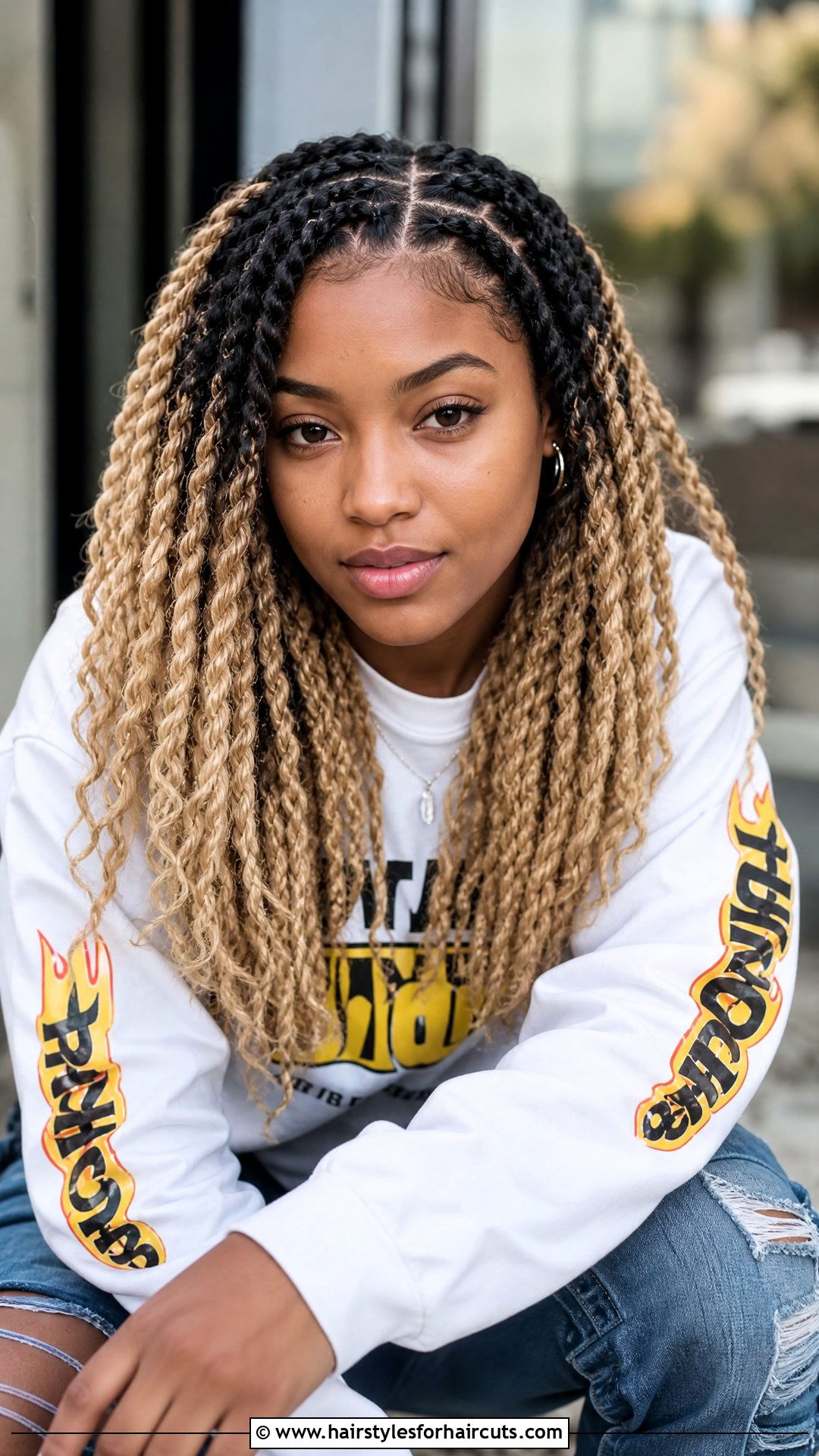Two Tone Flat Twist - 25 flat twist hairstyles for natural hair - 25 flat twist hairstyles for natural hair