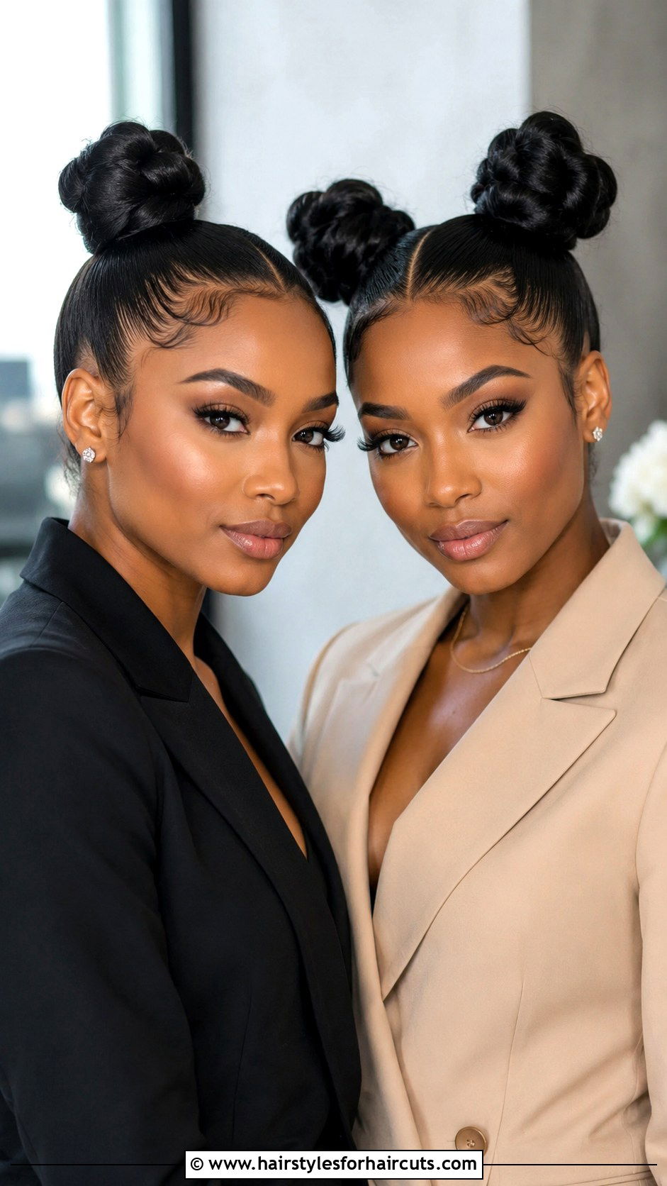 Two Top Knot Buns Black Hair - 25 double bun hairstyles black hair - 25 double bun hairstyles black hair