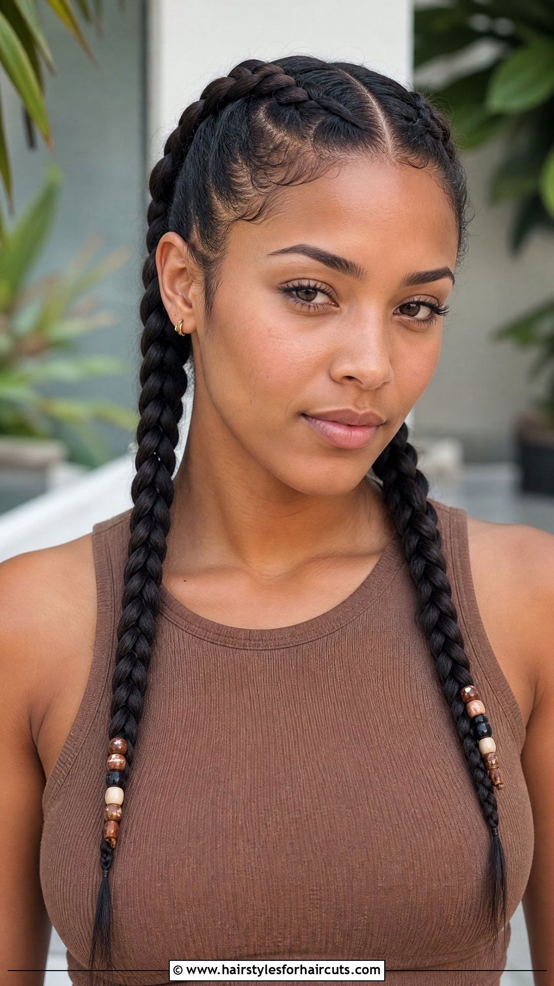 Two Tribal Braids - 25 two braids hairstyles - 25 two braids hairstyles