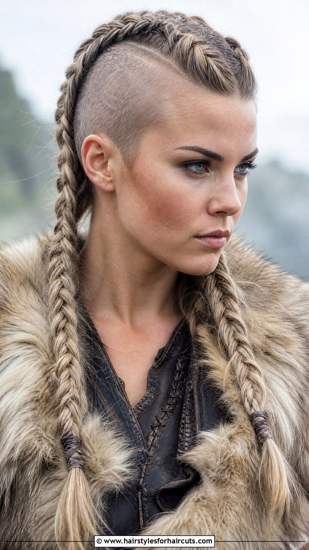 Two Viking Braids - 25 two braids hairstyles - 25 two braids hairstyles