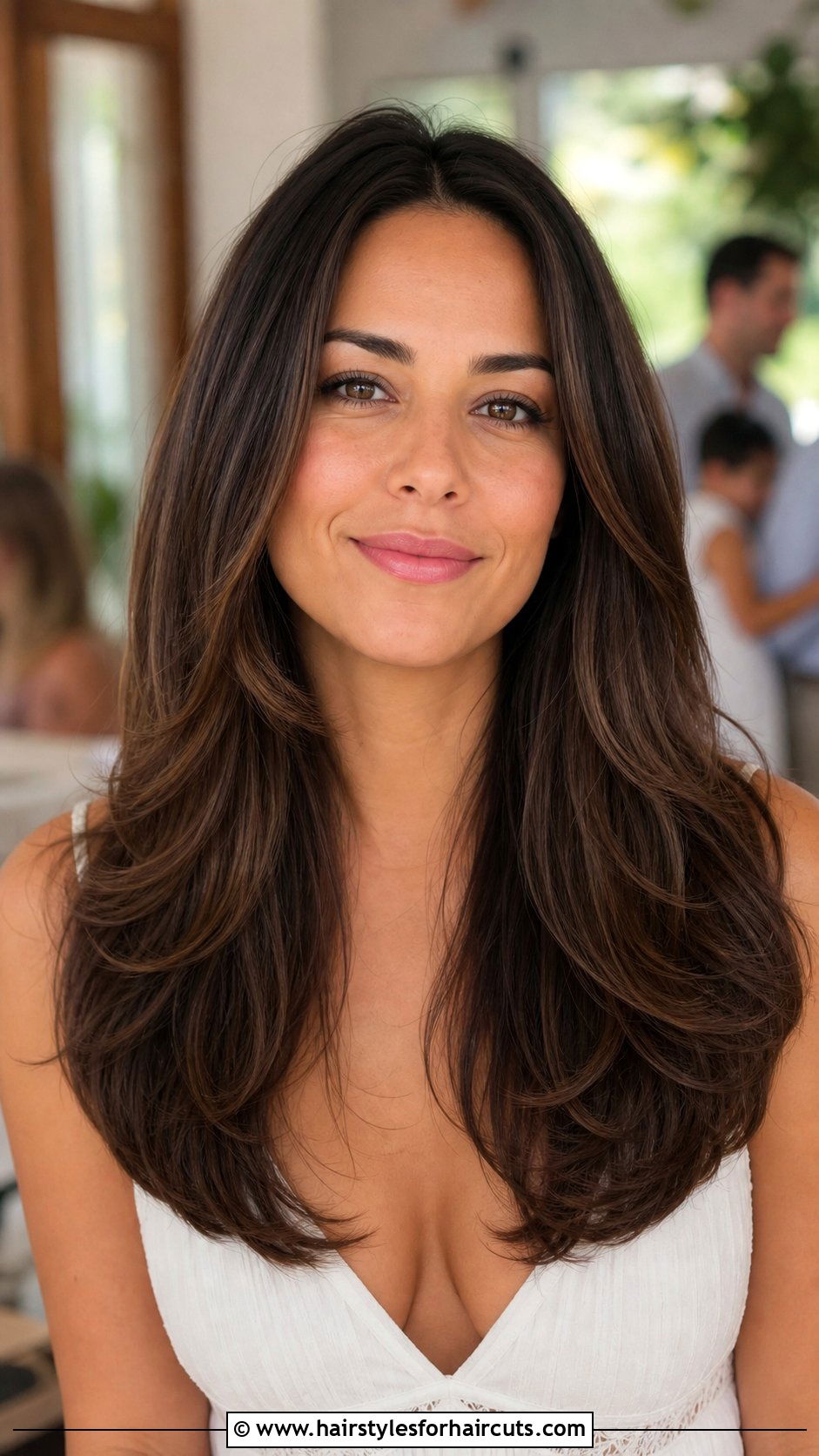 U Shaped Layer Long Haircut - 25 layer long hairstyles - 25 layer long hairstyles