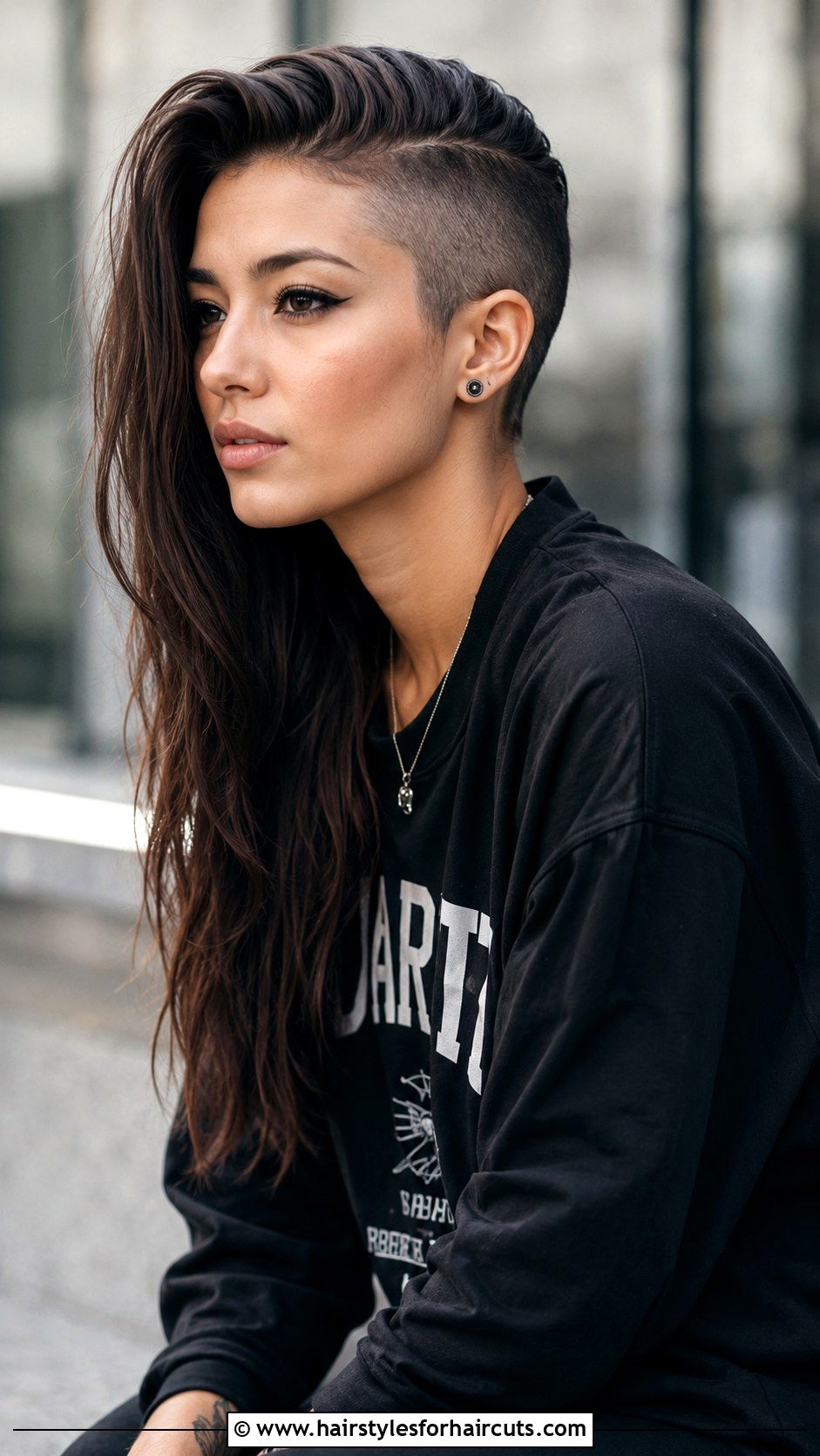 Undercut Brunette Haircut - 25 brunette haircuts - 25 brunette haircuts