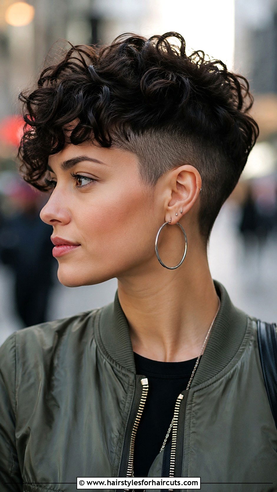 Undercut Curly Pixie Haircut - 25 curly thin hair haircuts - 25 curly thin hair haircuts
