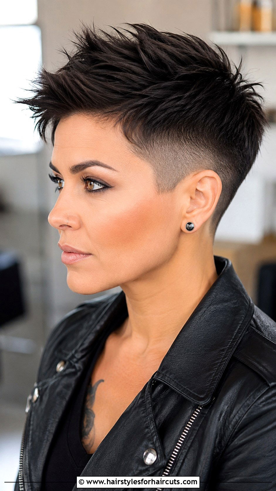 Undercut Pixie Haircut - 25 6 inches of haircuts off - 25 6 inches of haircuts off