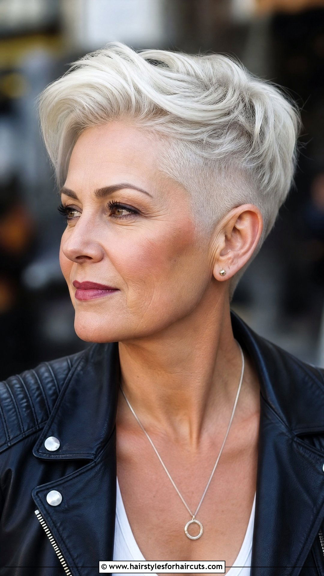 Undercut Pixie Haircut For Older Women - 25 pixie haircuts for gray hair - 25 pixie haircuts for gray hair