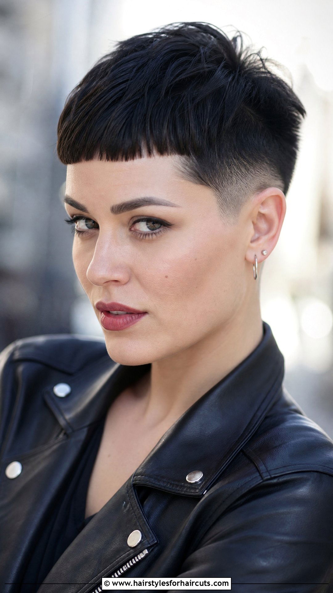 Undercut Pixie With Micro Bangs - 25 haircuts for short hair with bangs - 25 haircuts for short hair with bangs