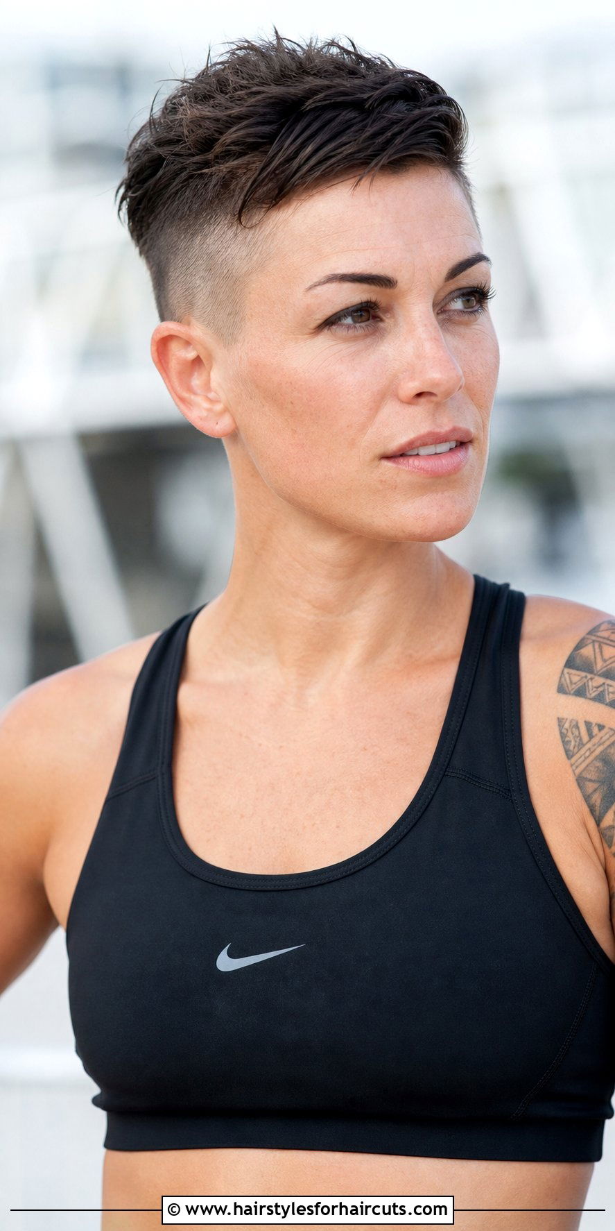 Undercut Pixie Workout - 25 short hair athletic hairstyles - 25 short hair athletic hairstyles