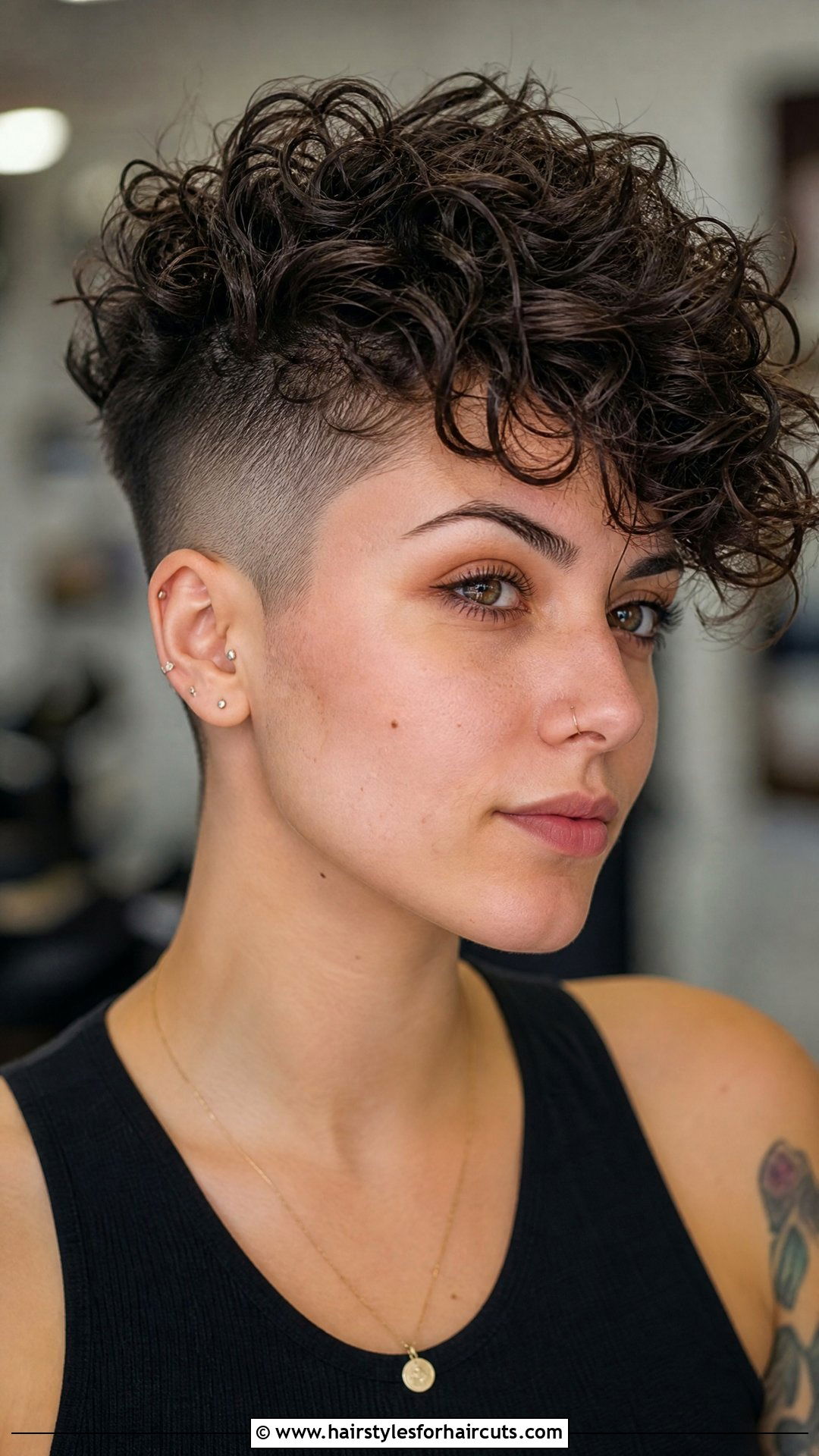 Undercut Short Curly Shag - 25 short shag haircuts for curly hair - 25 short shag haircuts for curly hair