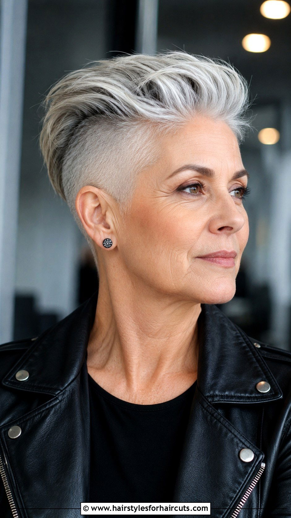 Undercut Short Haircut - 25 best short haircuts for older women - 25 best short haircuts for older women