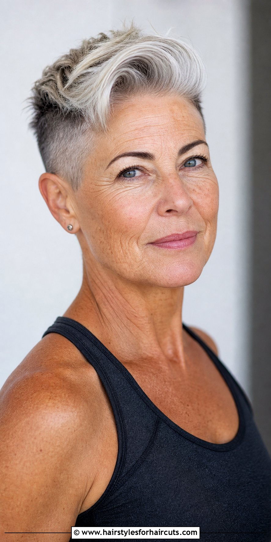 Undercut Short Haircut - 25 cute short haircuts for older women - 25 cute short haircuts for older women