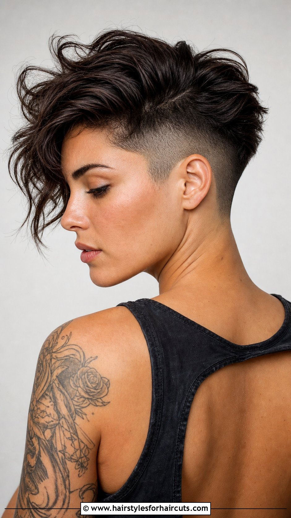 Undercut Wavy Haircut - 25 haircuts for 2b 2c hair - 25 haircuts for 2b 2c hair