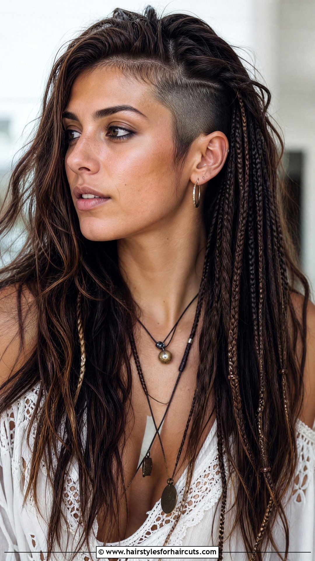 Undercut With Micro Braids Long Hair - 25 undercut hairstyles women long hair - 25 undercut hairstyles women long hair