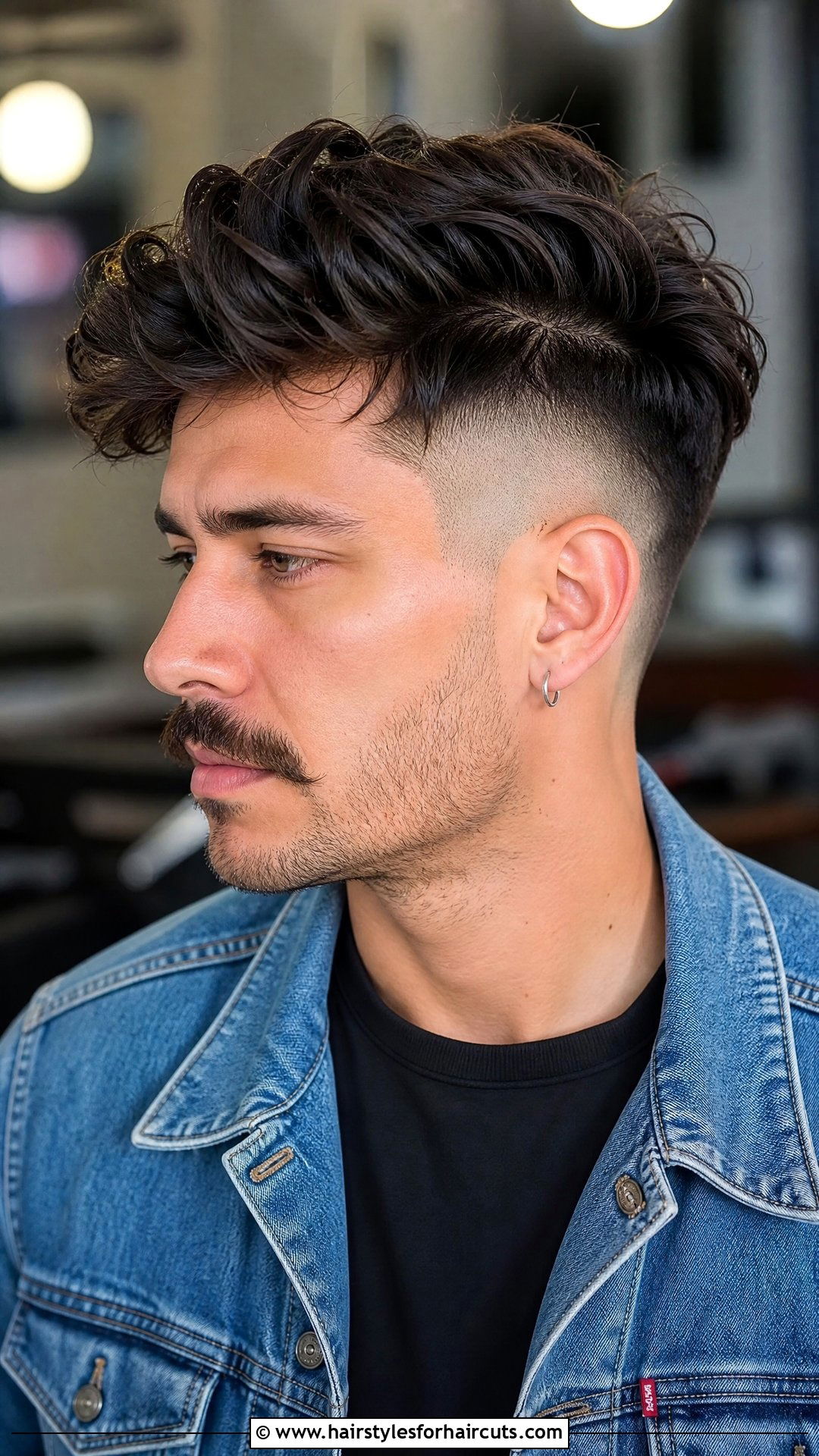 Undercut With Mustache - 25 mustache haircuts - 25 mustache haircuts