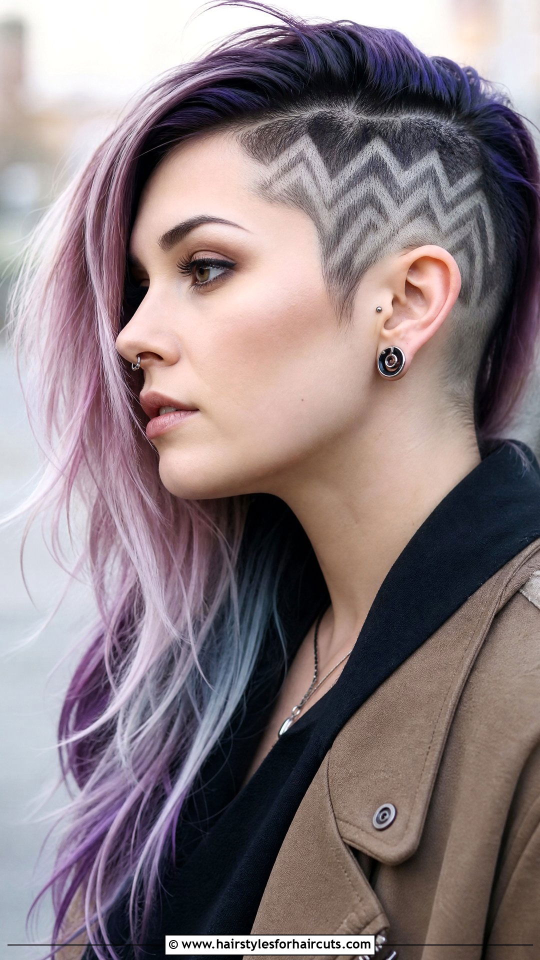 Undercut With Patterns Long Hair - 25 undercut haircuts women long hair - 25 undercut haircuts women long hair