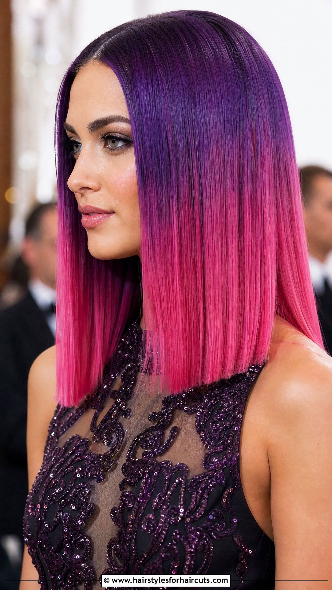Unicorn Ombre Straight Blunt Cut - 25 unicorn haircuts straight hair - 25 unicorn haircuts straight hair