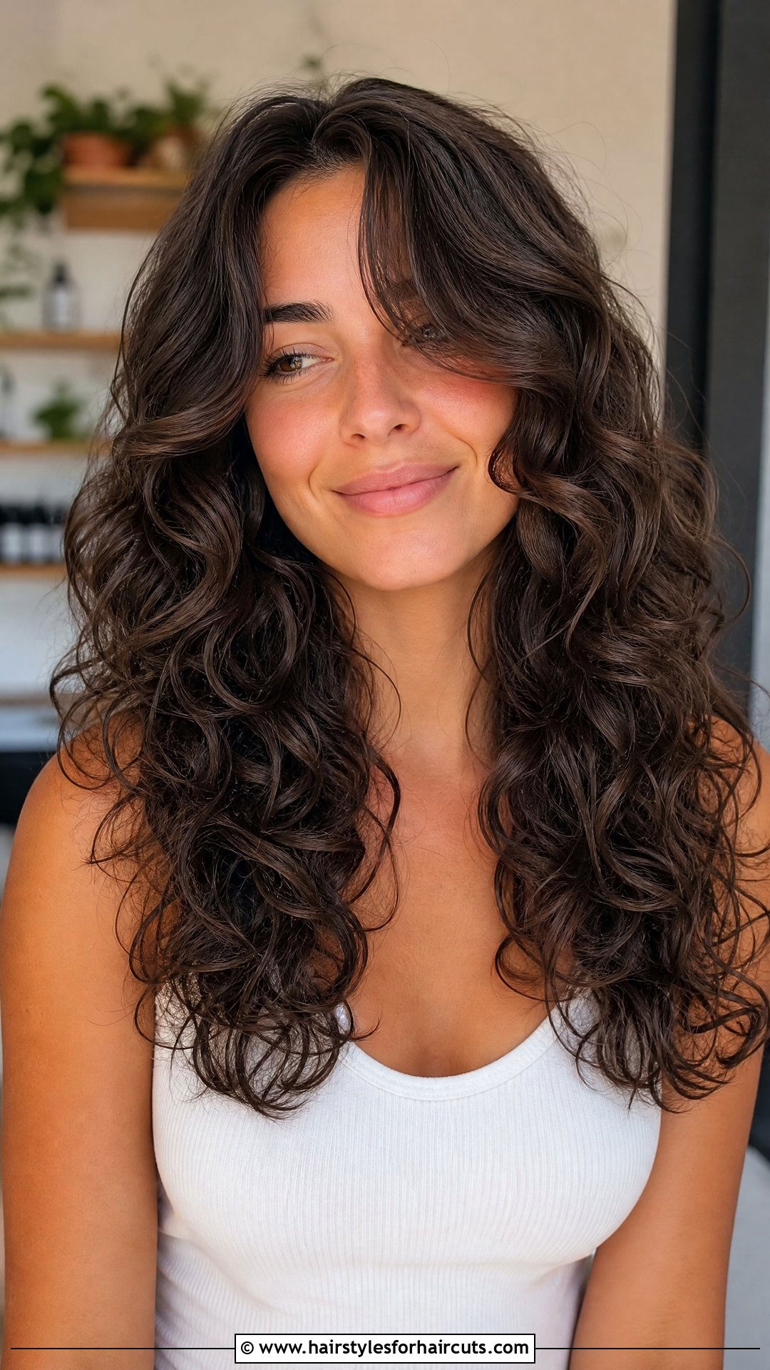 V Cut Curly Hair With Face Framing Layers - 25 v haircuts curly hair - 25 v haircuts curly hair