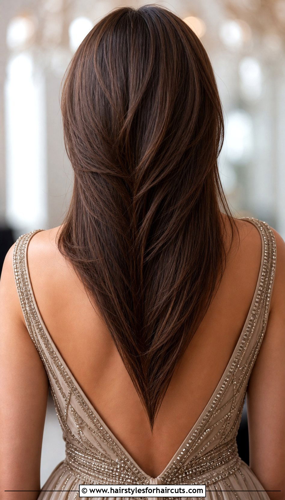 V Cut Long Hair - 25 haircuts for round face shape - 25 haircuts for round face shape