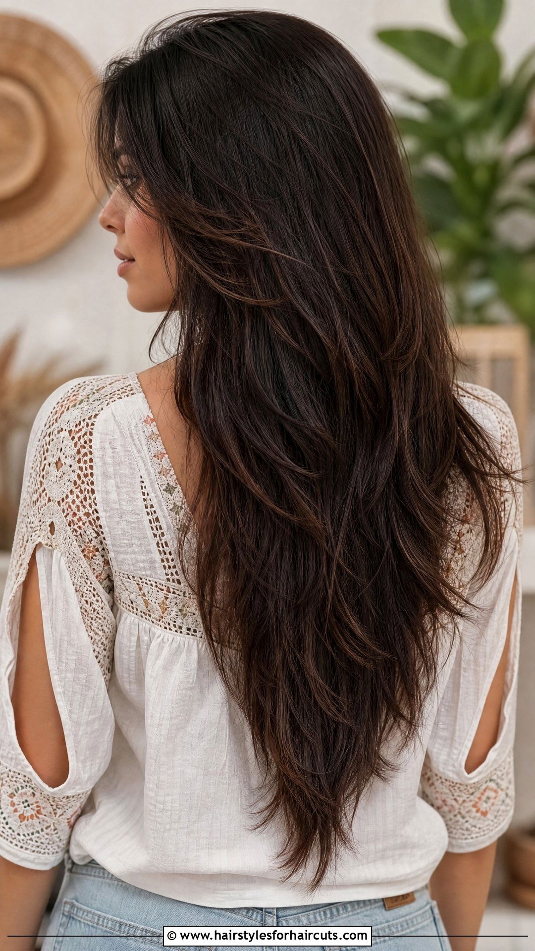 V Cut Long Hair - 25 womans haircuts - 25 woman's haircuts