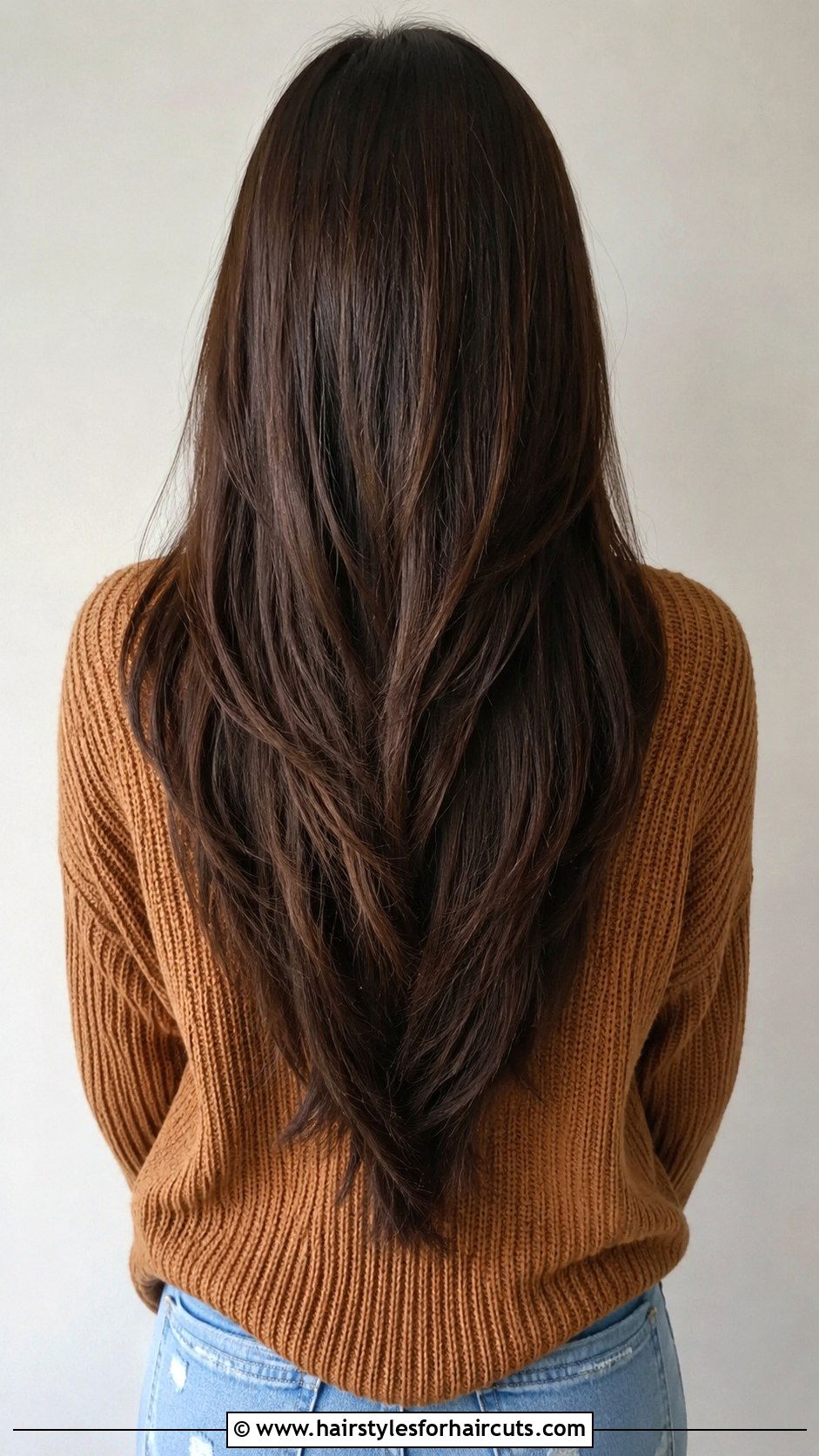 V Cut Long Hair - 25 back haircuts design - 25 back haircuts design