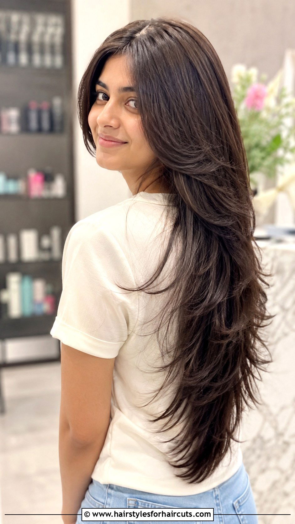 V Cut Long Haircut For Girls - 25 haircuts for 14 year olds - 25 haircuts for 14 year olds