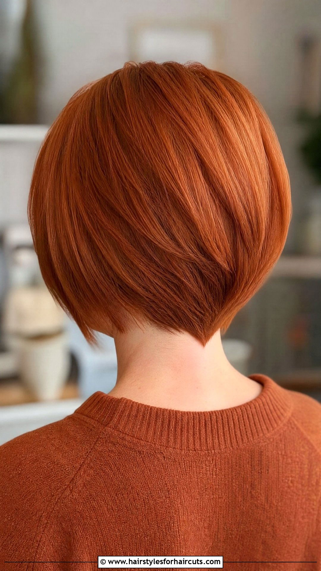 V Cut Red Bob - 25 karin haircuts - 25 karin haircuts