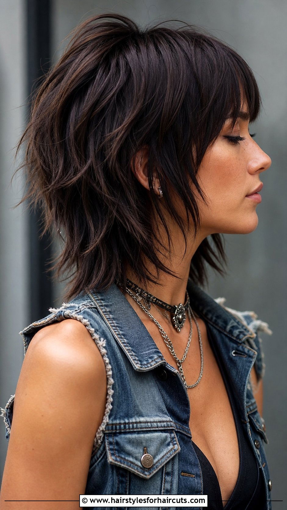 V Cut With Choppy Layers - 25 vcut hairstyles - 25 vcut hairstyles