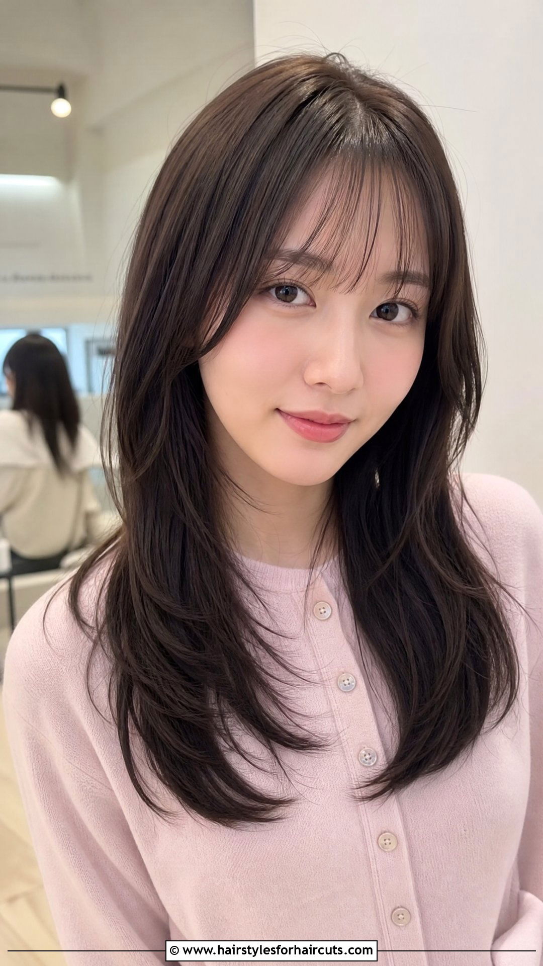 V Shape Haircut With Wispy Bangs - 25 medium length v shape haircuts - 25 medium length v shape haircuts