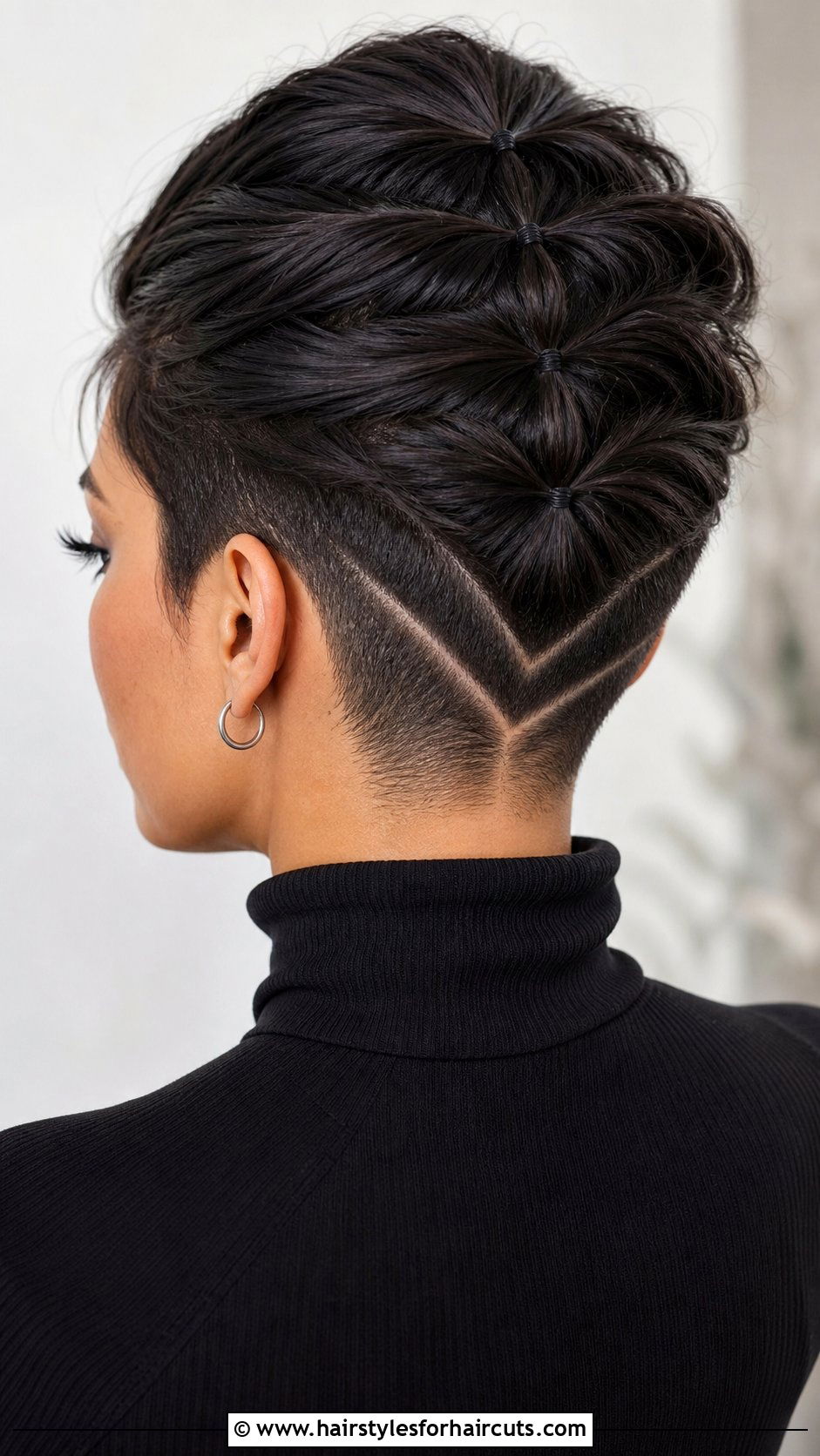 V Shape Rubber Band Short Hair - 25 short hair rubber band hairstyles - 25 short hair rubber band hairstyles
