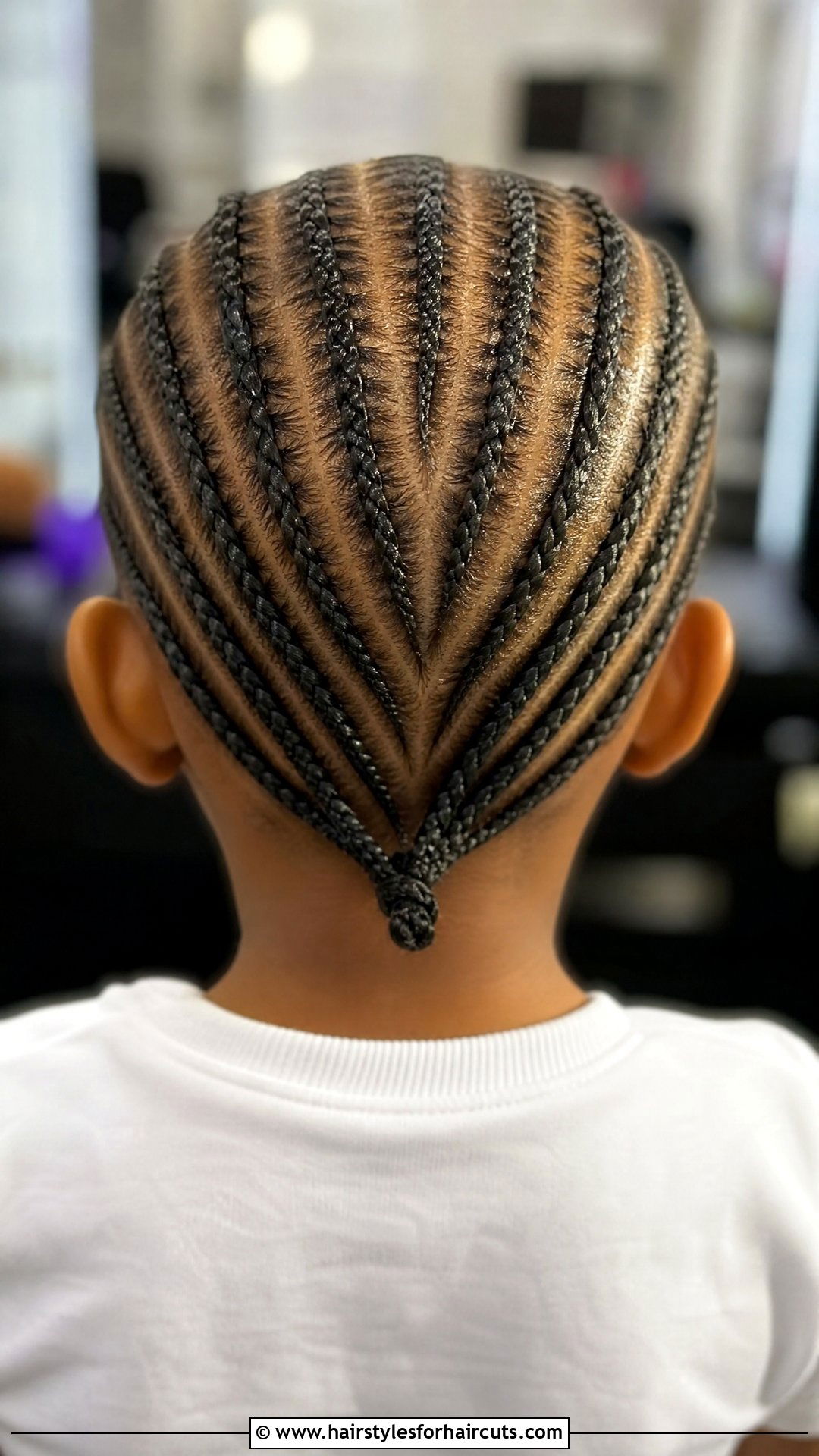 V Shaped Cornrows - 25 corn roll hairstyles for little girl - 25 corn roll hairstyles for little girl