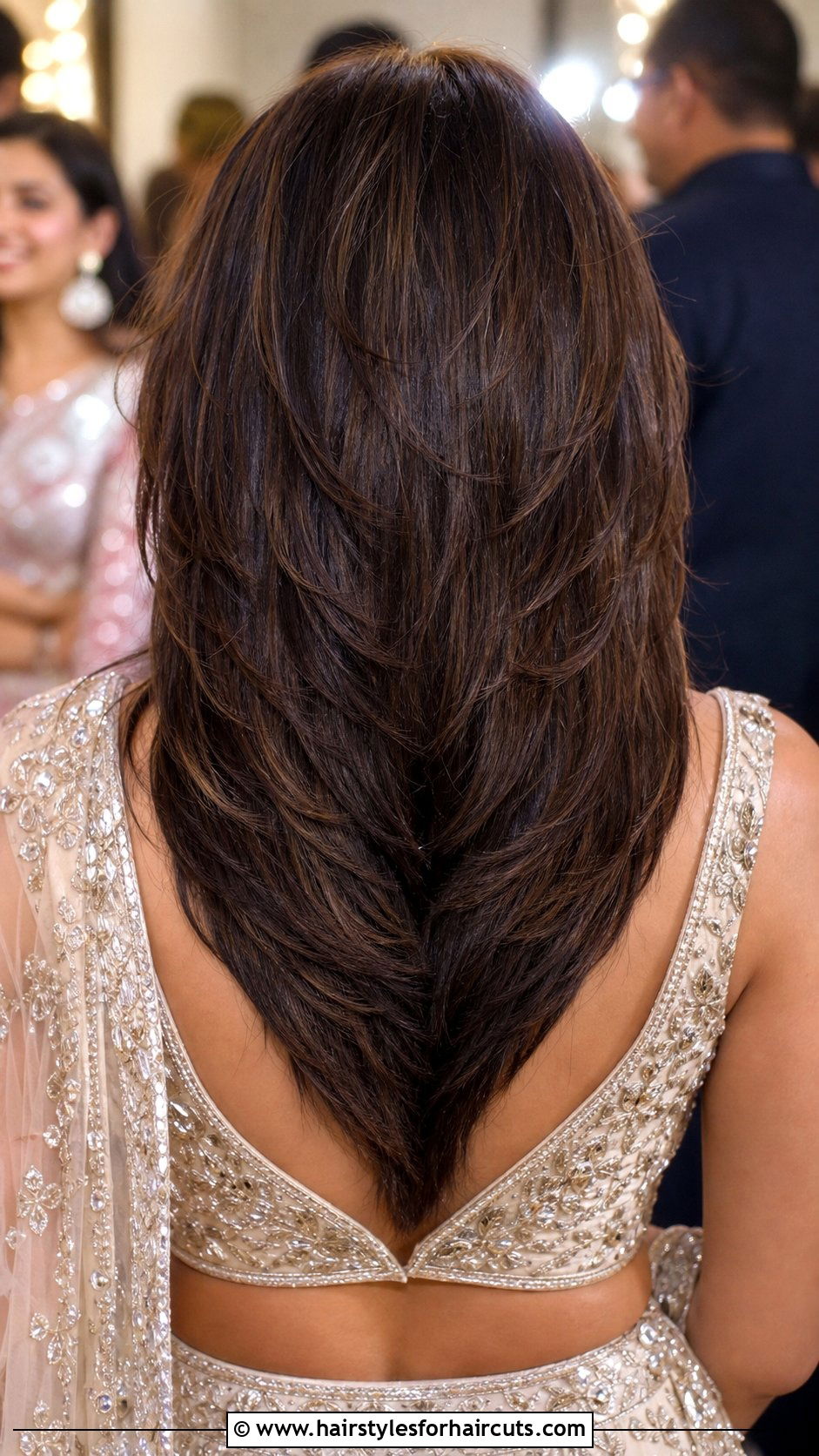 V Shaped Layered Haircut - 25 indian haircuts for long hair - 25 indian haircuts for long hair