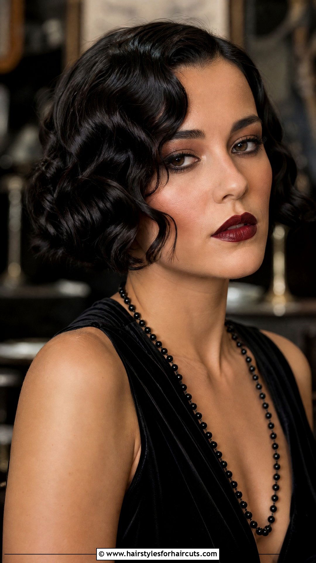 Vamp Wave Flapper Bob - 25 flapper hairstyles short hair - 25 flapper hairstyles short hair