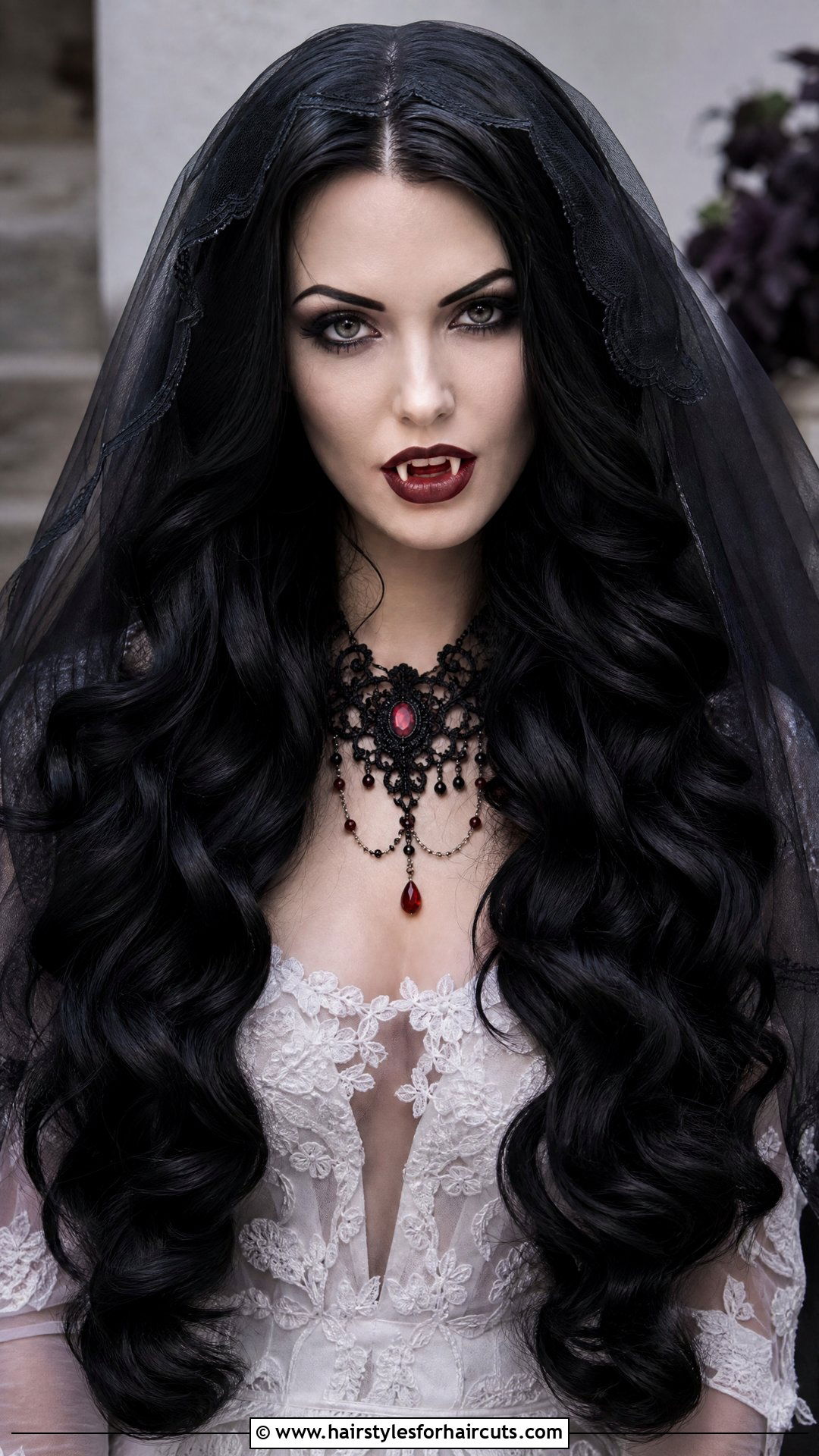Vampire Bride Long Curls - 25 vampire hairstyles for long hair - 25 vampire hairstyles for long hair