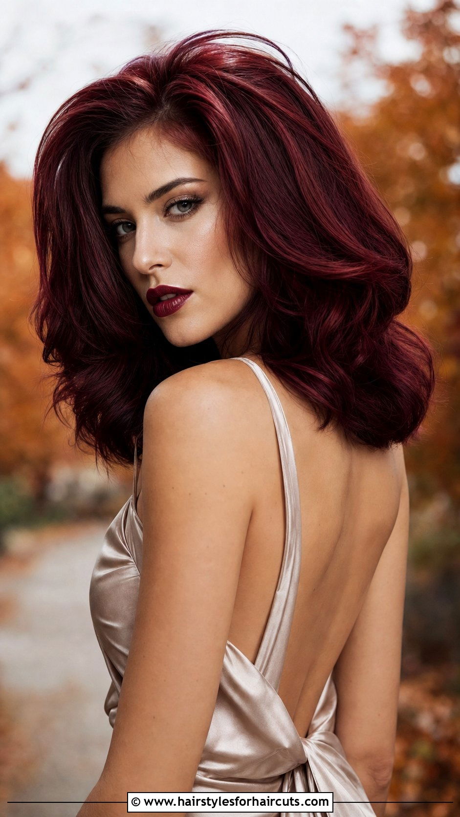 Vampy Shoulder Length Blowout - 25 shoulder length goth hairstyles for medium hair - 25 shoulder length goth hairstyles for medium hair