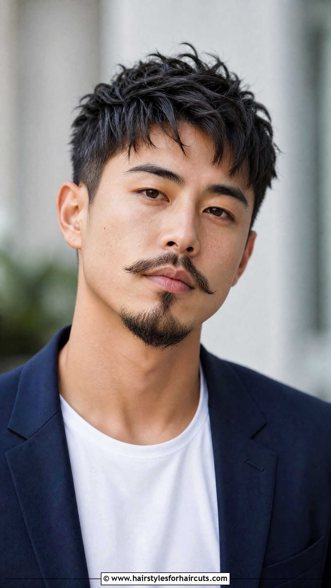 Van Dyke Mustache With Textured Top - 25 mustache hairstyles - 25 mustache hairstyles