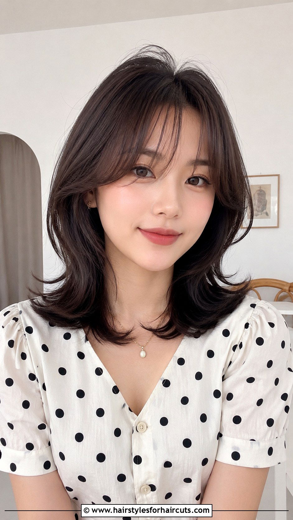 Vented Bangs With Flipped Ends - 25 bangs hairstyles for thin hair - 25 bangs hairstyles for thin hair
